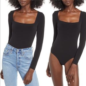 Leith Long Sleeve Square Neck Bodysuit